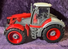 Farm Tractor Toy - Red & Grey