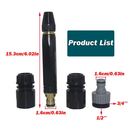 Adjustable twist hose nozzle - adjustable,