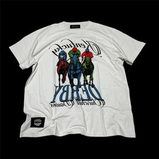 Homme + Femme Men's XXL Kentucky Derby  Churchill Down white T-Shirt Street Wear
