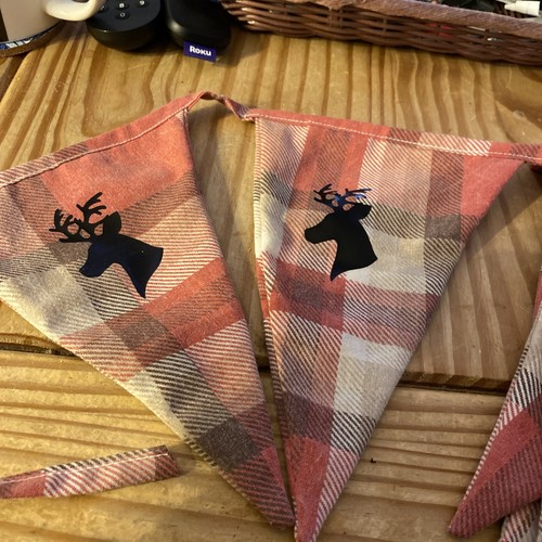 Handmade fabric bunting - fabric,