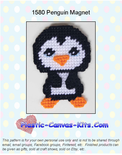 Penguin magnet plastic - penguin, magnet-plastic