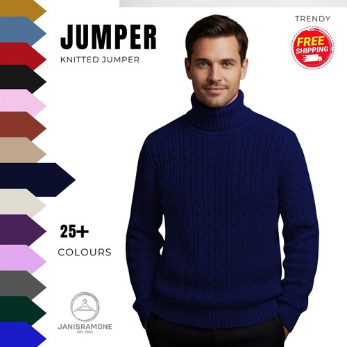 Mens polo roll neck - polo,