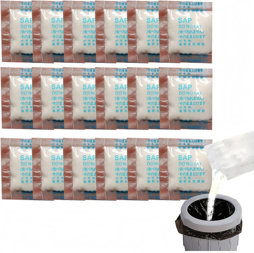 Portable toilet gel - portable, 18pcs