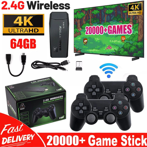 Retro game console plug - game, plug&play