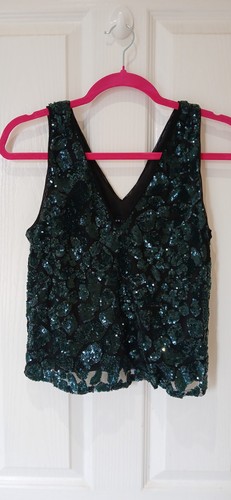 Beautiful green sparkly vest - beautiful,