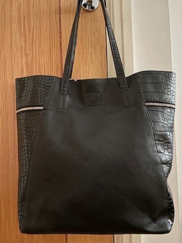 Laura ashley black faux croc - laura,