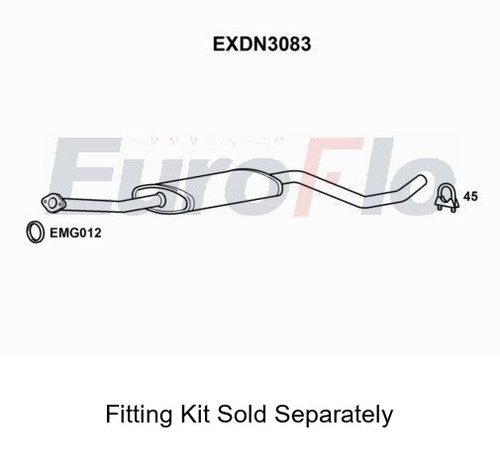Rear muffler silencer insert - muffler,