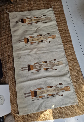 Vintage wool navajo yei - vintage, folk