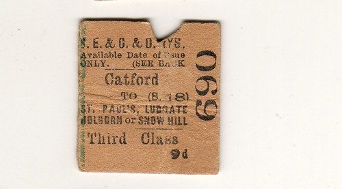 Railway ticket sec - ticket, catford