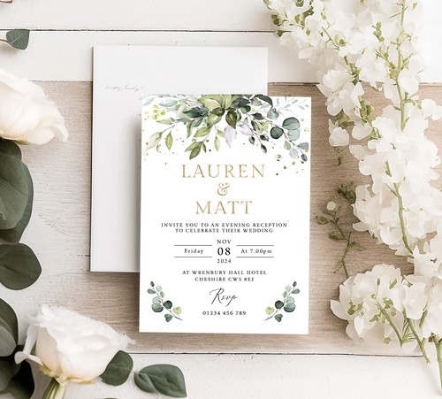 Evening wedding invitations - evening,