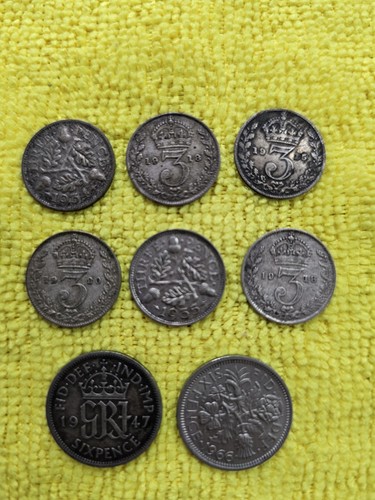 Old pence silver - 3,