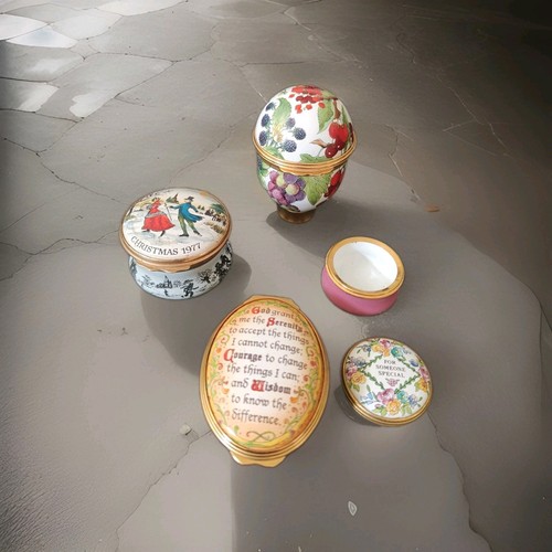 Halcyon days enamel boxes - 4x,