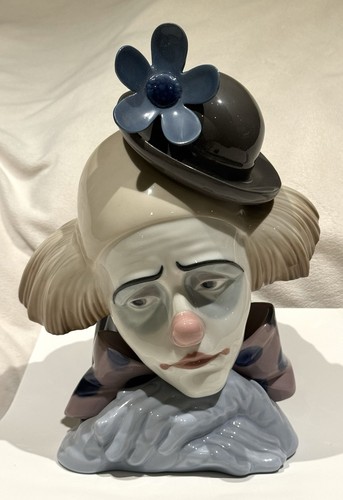 Lladro 5130 pensive clown - lladro, #5130