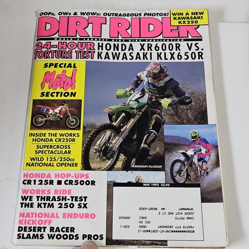 May 1993 dirt - may, magazine
