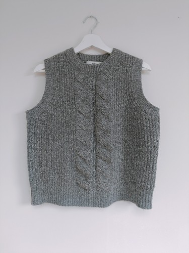 Grey cable knit - grey,
