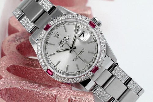 Rolex datejust silver - rolex, mm