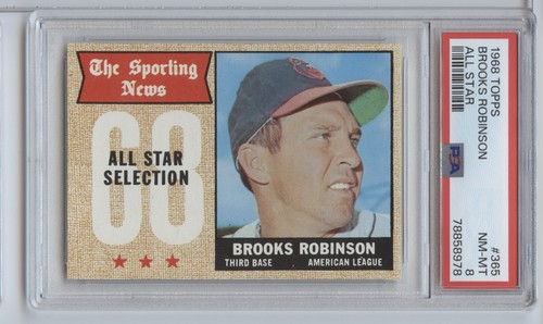 1968 topps brooks robinson - topps, as