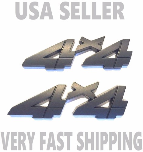 Black 4 smoked emblem - x2,