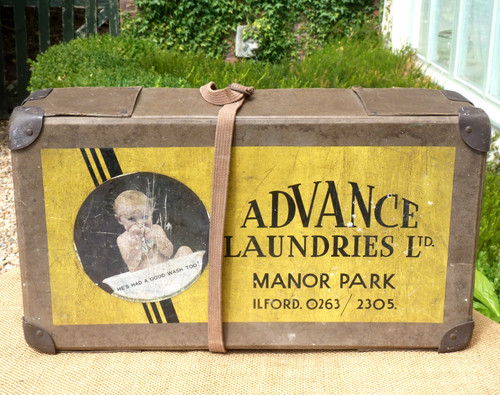 1950s suitcase laundry storage - 1950s,