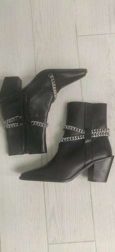 Schuh black leather - , cowboy