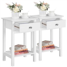 Bedside tables 2pcs white - bedside,