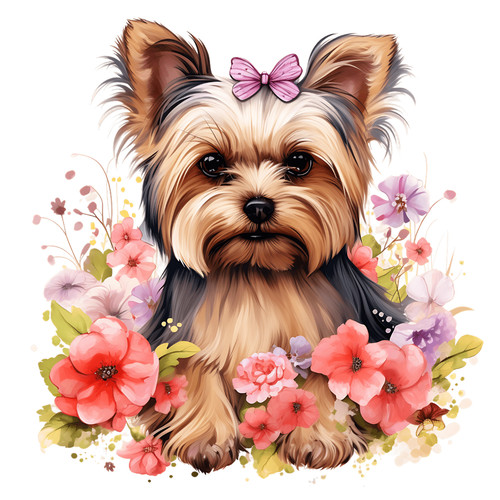 Yorkshire terrier car decal - yorkshire,