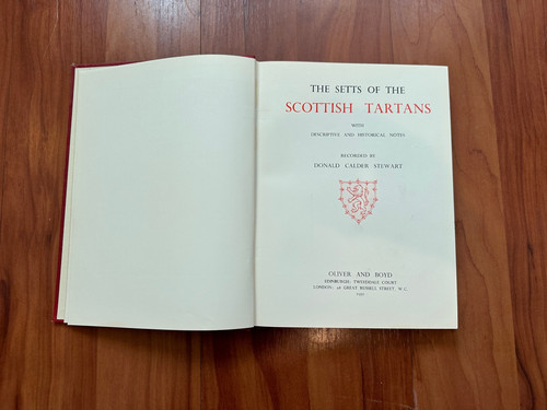Setts the scottish tartans - setts, of