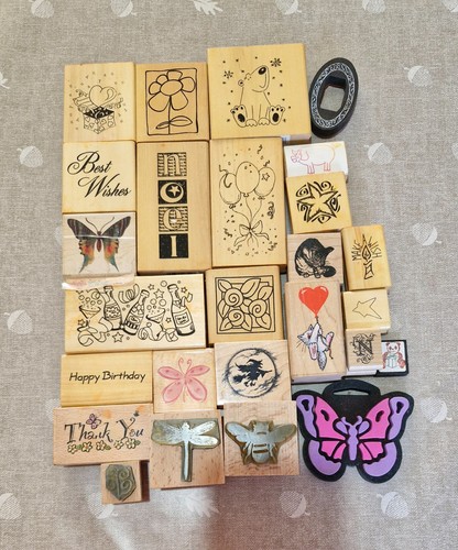 Selection rubber stamps for - selection, of