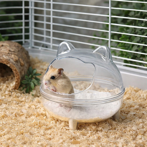 Transparent hamster bathroom - hamster,