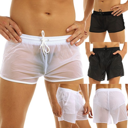 Men sexy mesh sheer see - uk,
