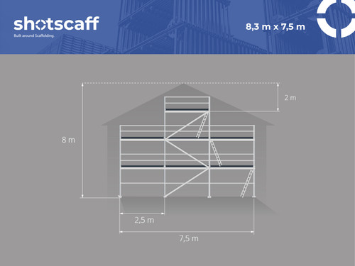 8x7 scaffolding new unused - scaffolding,