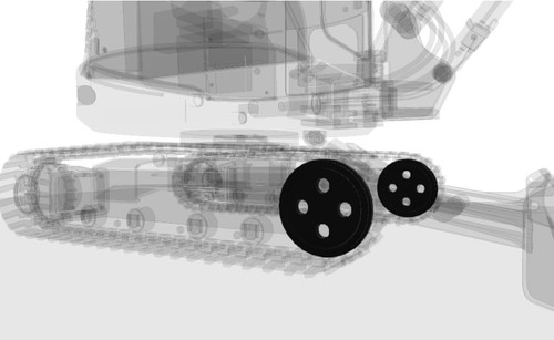 Idler tension wheel for - idler,