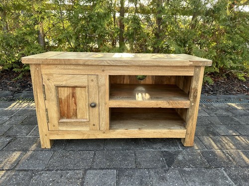 Solid oak stand with - tv,