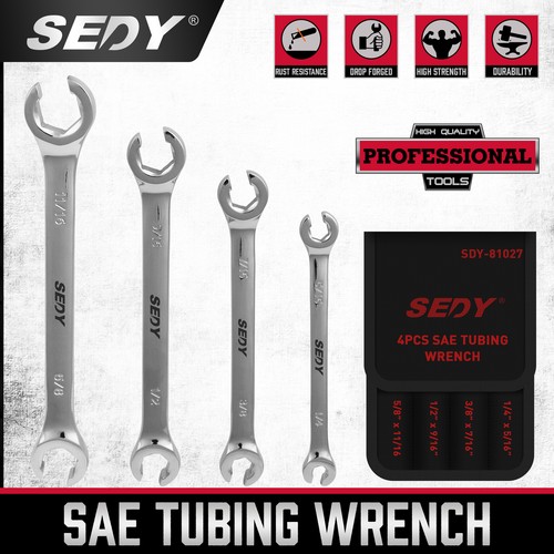 4pc flare nut wrench set - wrench,