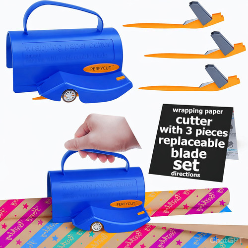 Wrapping paper rolls cutter - wrapping,