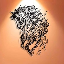 Metal horse wall - metal,