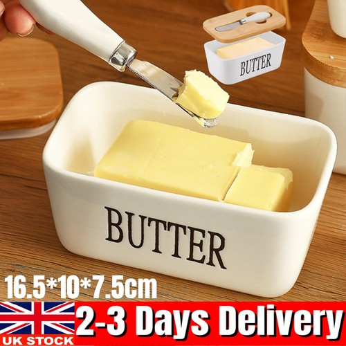 Ceramic french butter dish