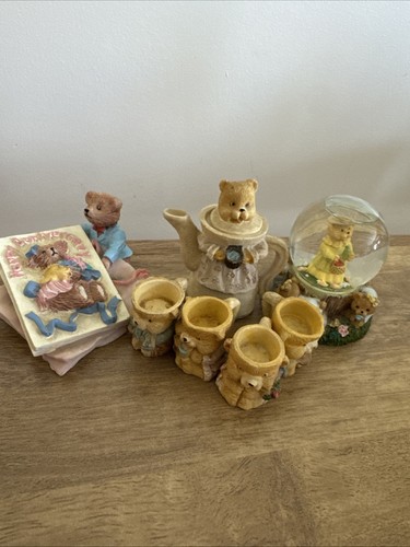 Vintage resin teddy bear - vintage,