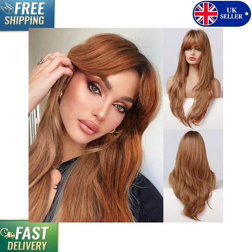 Heat resistant ginger wig with - resistant,