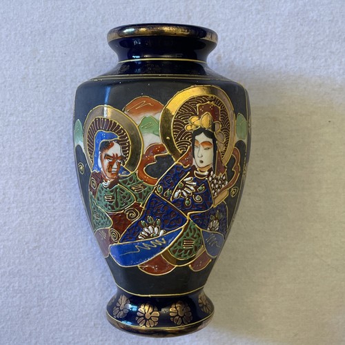 Antique japanese satsuma vase - japanese,