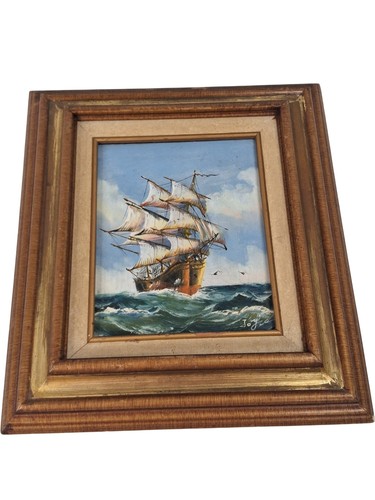 Framed oil painting sailing - framed, of
