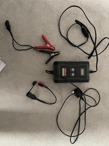 Halford car battery charger - car,