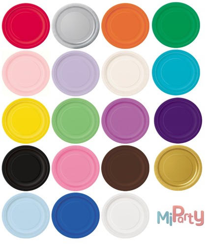 Round paper party plates - paper,