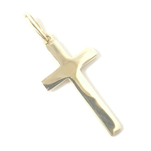 9ct gold cross pendant - 9ct,