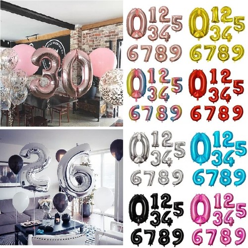 Giant foil number balloons - foil,