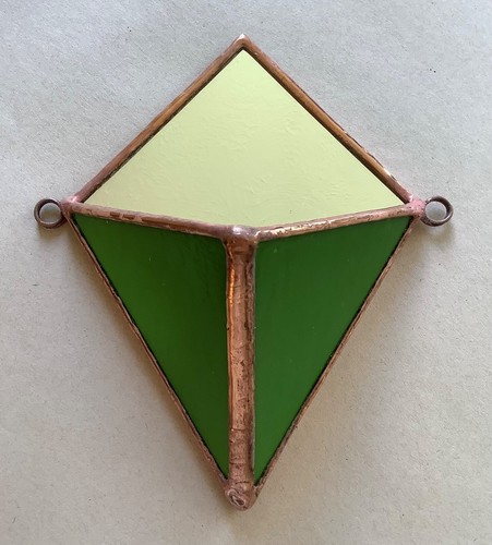 Olive green stained glass - stained,