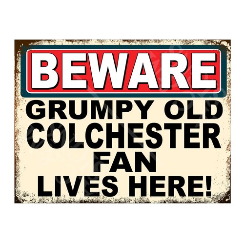 Metal sign plaque - metal, beware