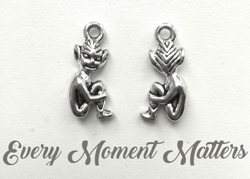 Tibetan silver pixie - silver,