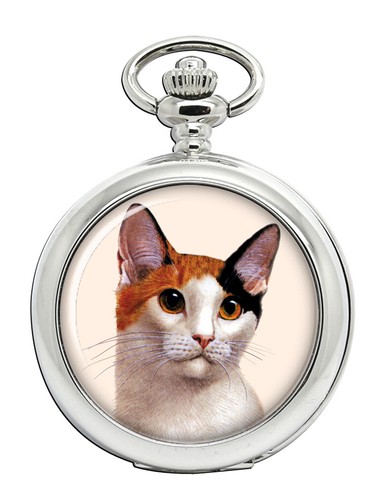 Bobtail cat pocket watch - cat,