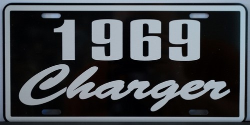 1969 charger metal - 69, license